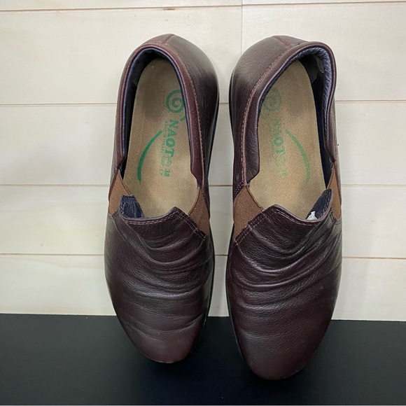 Naot Terehu Slip-On Boots Brown Leather Women's Size 8.5 Shoes EU39 Booties - Picture 8 of 10